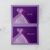 Invitation Bridesmaid Double Violet & Purple Gowns (Intérieur)