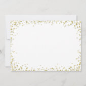 Invitation Bridesmaid | Elegant Gold Confetti (Dos)