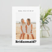 Invitation Bridesmaid Proposition Bold Jouer (Debout devant)