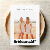 Invitation Bridesmaid Proposition Bold Jouer
