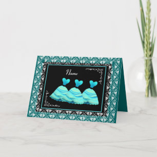 Invitation BRIDESMAID - TURQUOISE Gowns et TURQUOISE Triage