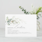 Invitation Bridesmaids Luncheon Dreamy Greenery Fête des mari (Debout devant)