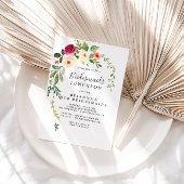 Invitation Bridesmaids rose verdoyant Luncheon Douche