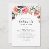 Invitation Bridesservatrices colorées tropicales Luncheon Dou (Devant)