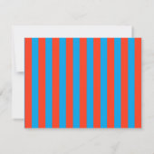 Invitation Bright Aqua & Tangerine Wavy Note Card (Dos)