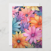 Invitation Bright Array Floral Mariage été (Dos)