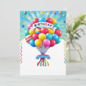 Invitation Bright Balloons (Debout devant)