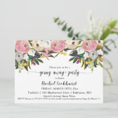 Invitation Bright Blush Boho Partir d'adieu de fête Photo (Debout devant)