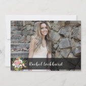 Invitation Bright Blush Boho Partir d'adieu de fête Photo (Dos)