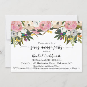 Invitation Bright Blush Boho Partir d'adieu de fête Photo