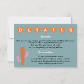 Invitation Bright Bold Cowboy Western Détails Information (Devant)