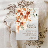 Invitation Bright Bold Terracotta Boho Fête des mariées bohèm