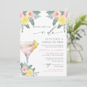 Invitation Bright Cocktail Wedding shower (Debout devant)