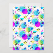 Invitation Bright Colorée Fun Anniversaire Fun (Dos)