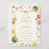 Invitation Bright Colorful Island Wedding (Devant)