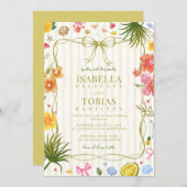Invitation Bright Colorful Island Wedding (Devant / Derrière)