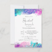 Invitation Bright Fun Mermaid Enk Parties scintillant nuptial (Devant)