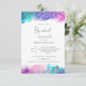Invitation Bright Fun Mermaid Enk Parties scintillant nuptial (Debout devant)