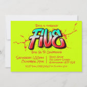 Invitation Bright Graffiti Five (Devant)