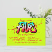 Invitation Bright Graffiti Five (Debout devant)
