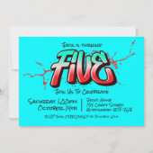Invitation Bright Graffiti Five (Devant)