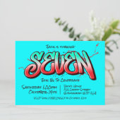 Invitation Bright Graffiti Sept (Debout devant)