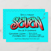 Invitation Bright Graffiti Seven (Devant / Derrière)