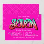 Invitation Bright Graffiti Seven (Devant / Derrière)