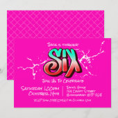 Invitation Bright Graffiti Six (Devant / Derrière)