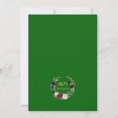 Invitation Bright Green Merlot Marine Boho Enregistrer la dat (Dos)