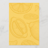 Invitation Bright Minimalist Citrus Bridal Shower invite (Dos)