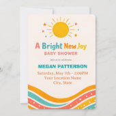 Invitation Bright Neutral Golden Sun Design (Devant)