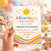 Invitation Bright Neutral Golden Sun Design