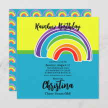 Bright Rainbows fête d'anniversaire