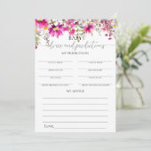 Invitation Bright Rose Floral Babal Conseils & Prédictions Je (Debout devant)