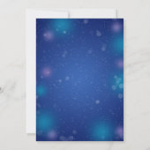 Invitation Bright Snowflakes Blue Winter Quinceanera Invitati (Dos)