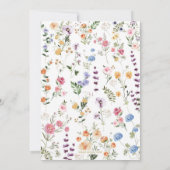 Invitation Bright Spring Fleur sauvage Garden Bridal Brunch (Dos)