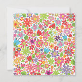 Invitation BRIGHT SPRING FLORAL BRIDAL SHOWER Invite (Dos)