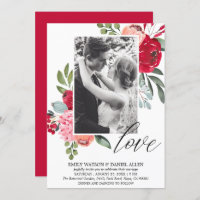 Bright Spring Floral Script Love Mariage photo