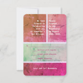 Invitation Bright Star de David Bat mitzvah Réponse RSVP (Dos)