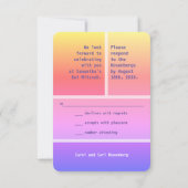 Invitation Bright Star de David Bat mitzvah Réponse RSVP (Dos)