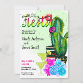 Invitation Bright Stripes Cactus & Succulents FIESTA MARIAGE (Devant)