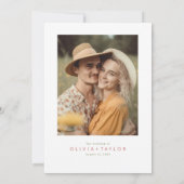 Invitation Bright Summer Fleurs sauvages Boho Photo Mariage (Dos)