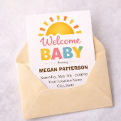 Invitation Bright Sun Baby Welcome Style