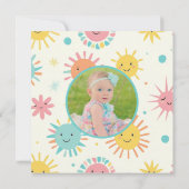 Invitation Bright Sunshiny Day Photo Anniversaire (Dos)