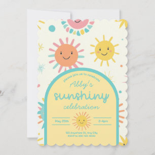 Invitation Bright Sunshiny Day Photo Anniversaire
