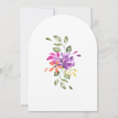 Invitation Bright Tropical Floral Arch Mariage (Dos)