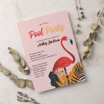 Invitation Bright Tropical Pool Party Rose flamingo Sweet 16<br><div class="desc">Préparez-vous à une fête estivale étincelante avec notre invitation exclusive de fête estivale! Que vous soyez l'hôte d'un jardin barbecue, d'un bain au bord de la piscine ou d'un feu de camp sur la plage, nos invitations élégantes et personnalisables donnent le ton parfait pour un rassemblement amusant sous le soleil....</div>