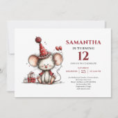 Invitation Bright Whimsical mouse Birthday Edit kids birthday (Devant)