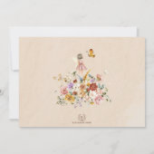 Invitation Bright Wildflower Fairy Garden 6th Birthday Photo (Dos)